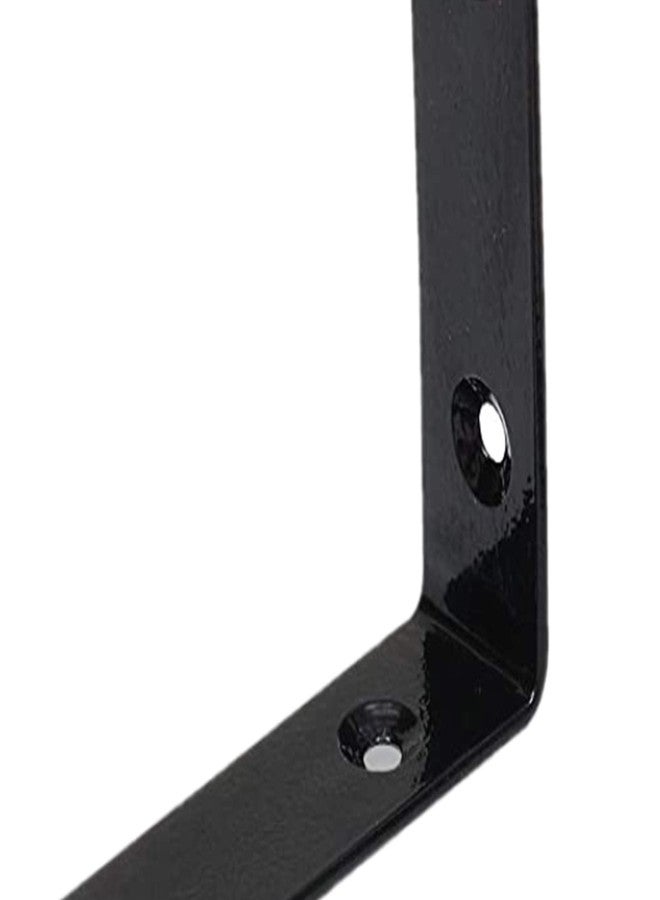 bvslf Wall Bracket for Shelves, Wall Bracket for Home Decor, Metal L Angle Bracket for Wall Shelf with Matching Screws - Pack of 2 (6 '' x 4 '') - Image 3